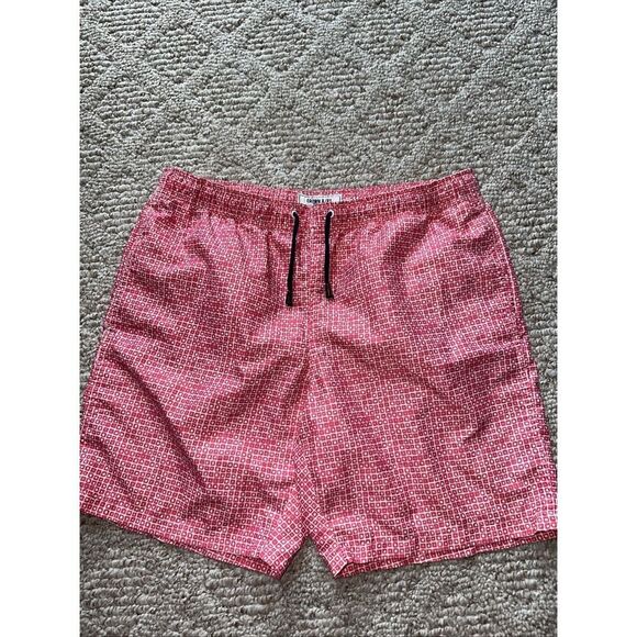 Crown & Ivy ROOSTER Swimwear Trunks Mens Size MEDIUM EUC - Picture 1 of 4